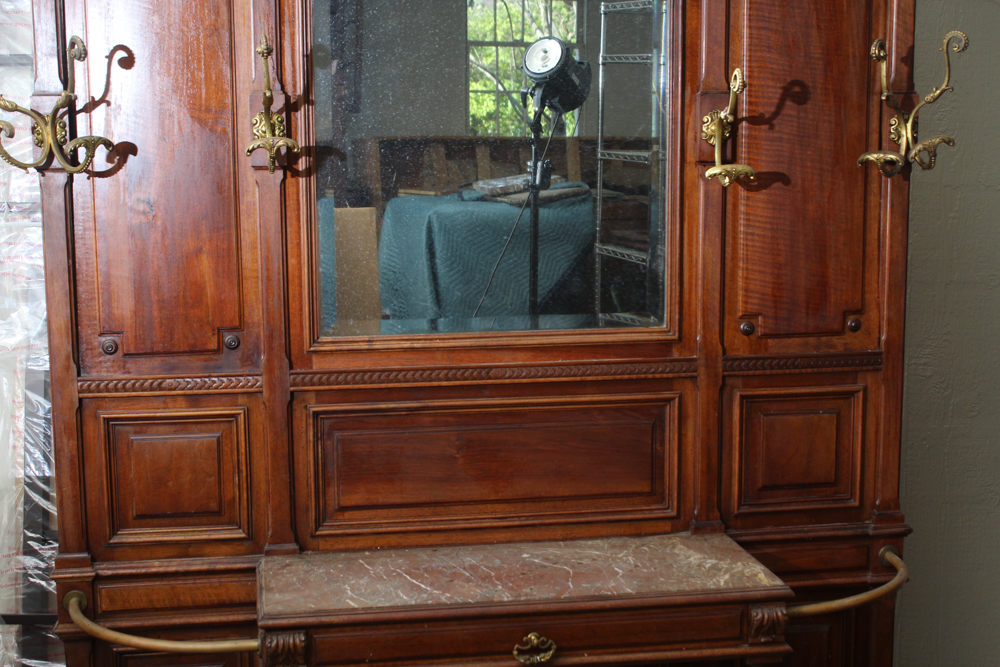 Antique Victorian Mahogany Hall Tree