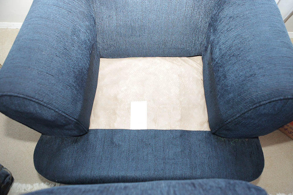 Blue Upholstered Armchair