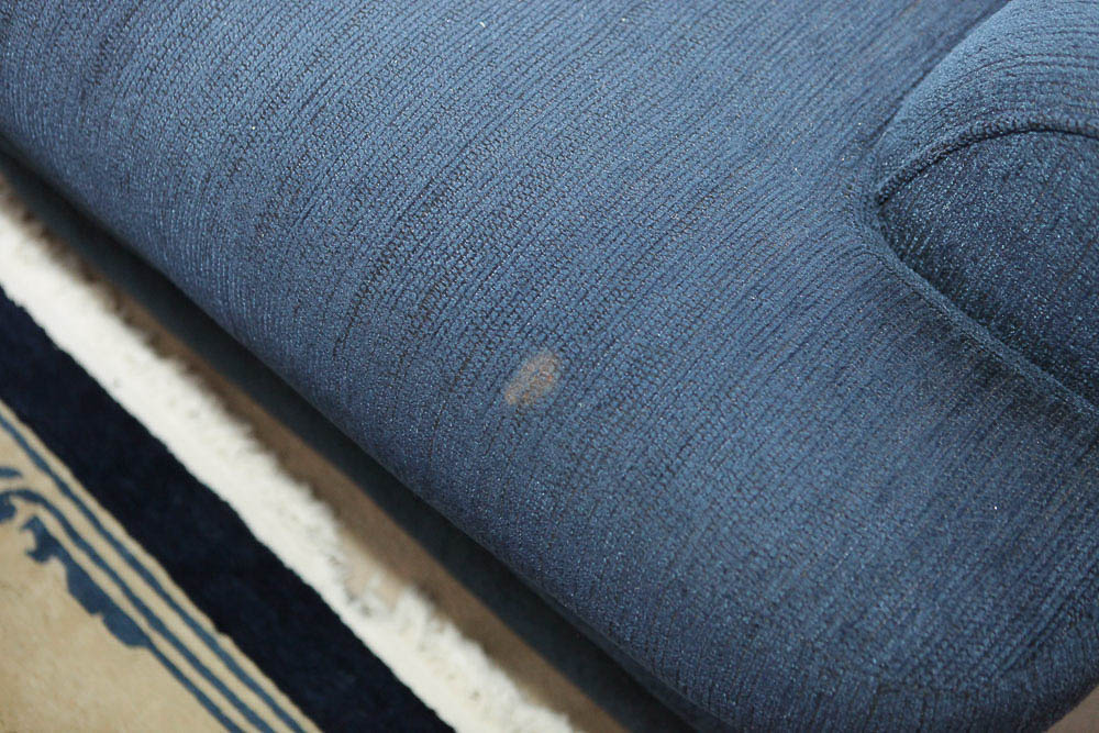 Blue Upholstered Armchair