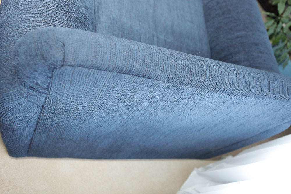 Blue Upholstered Armchair
