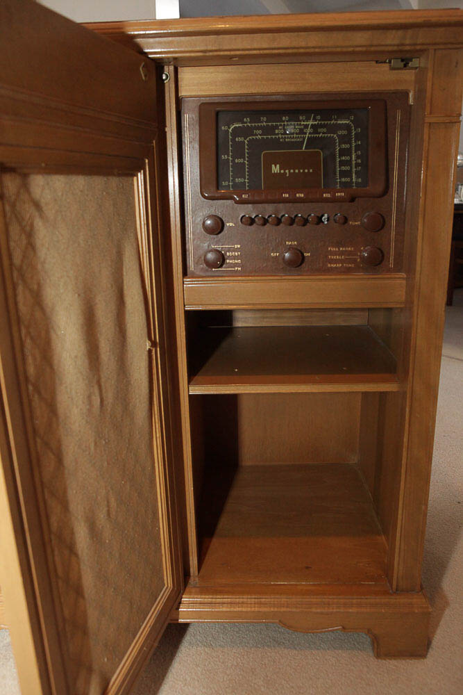 Vintage Magnavox "Regency Symphony" Stereo Cabinet with Radio and Record Player