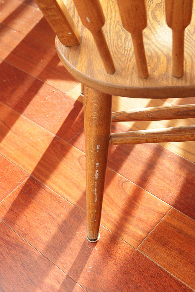 Vintage "Red Arrow" Dining Table and Windsor Style Chairs