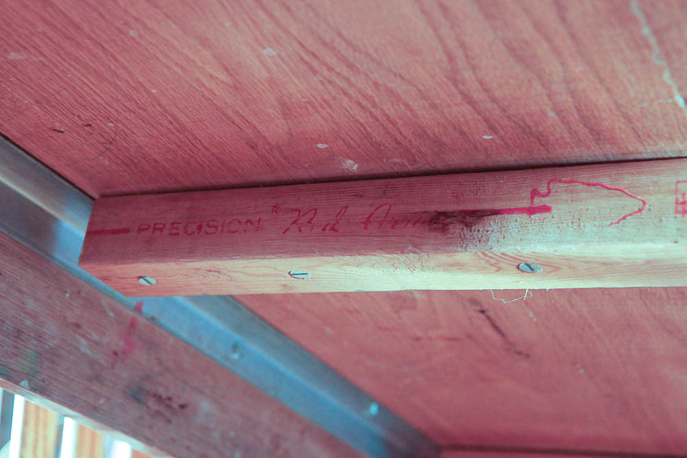 Vintage "Red Arrow" Dining Table and Windsor Style Chairs