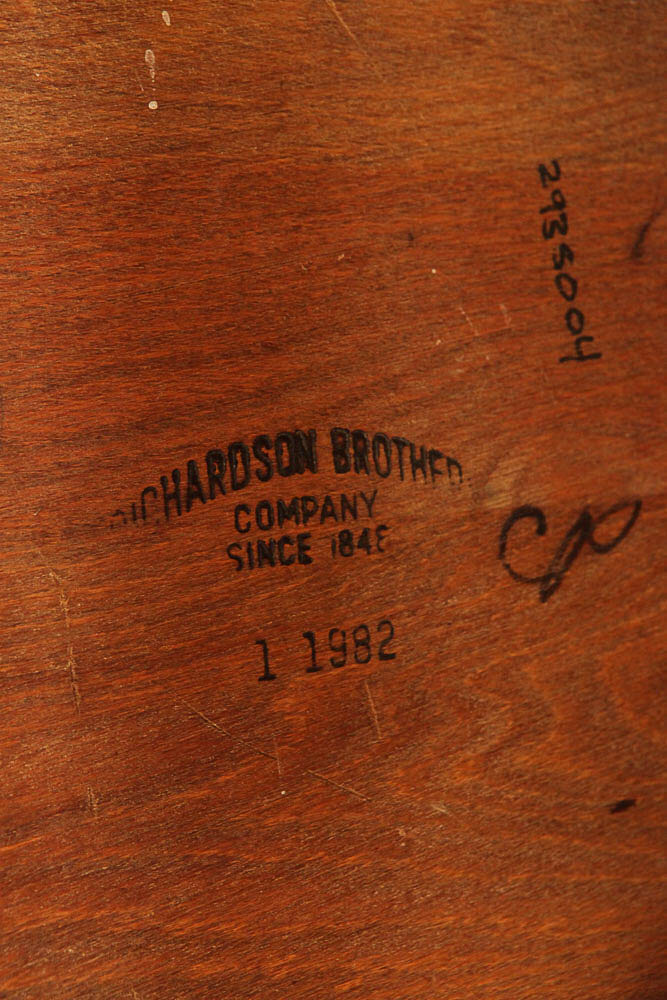 Vintage "Red Arrow" Dining Table and Windsor Style Chairs