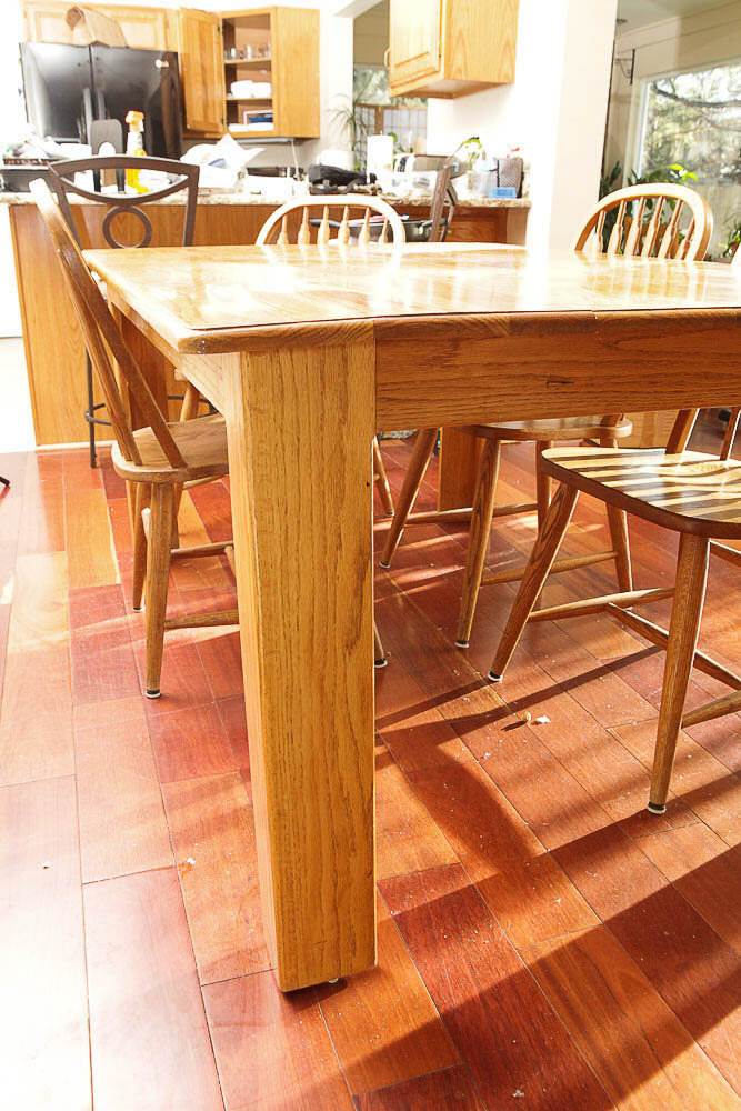 Vintage "Red Arrow" Dining Table and Windsor Style Chairs