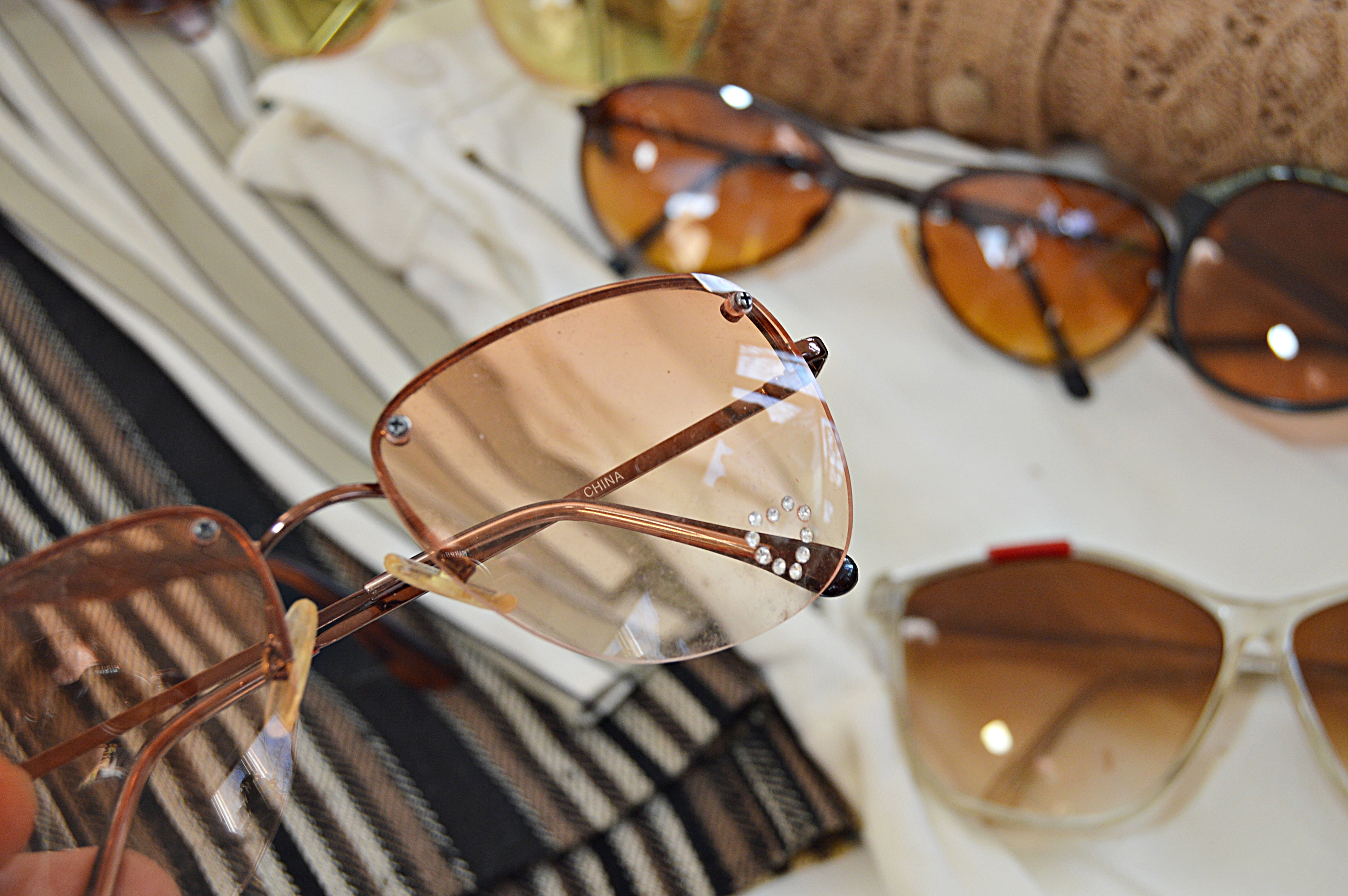 Vintage Women's Shorts, Sweaters, Basket Purses and Sunglasses