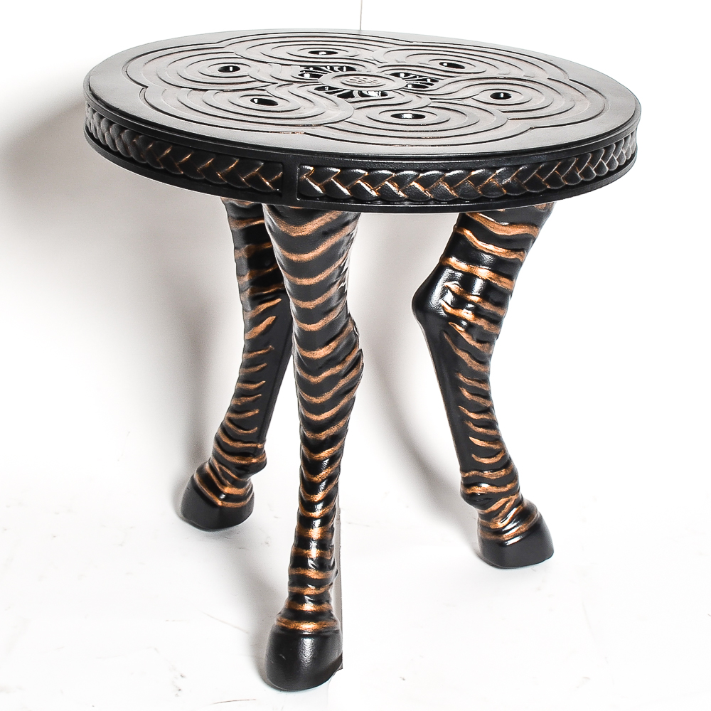 "Marimba" Faux Zebra Leg Accent Table by Lexington Home Brands