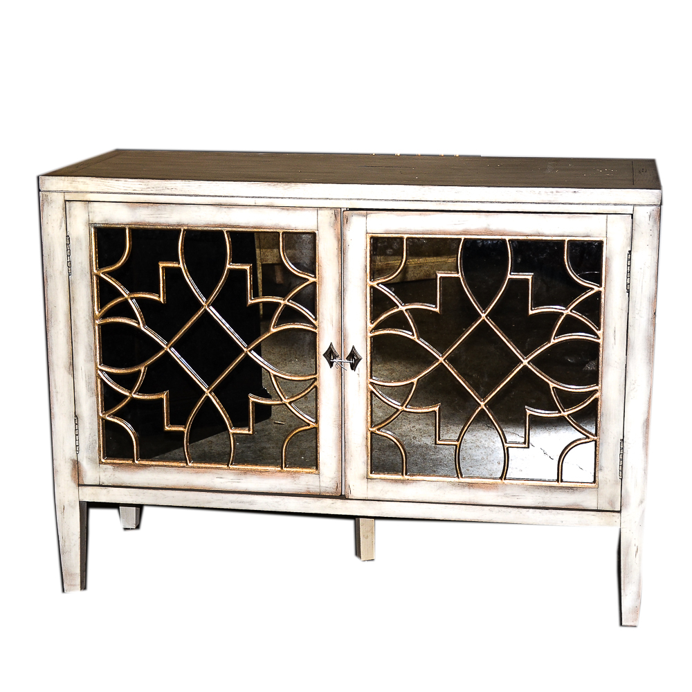 Hollywood Regency Style Entertainment Cabinet