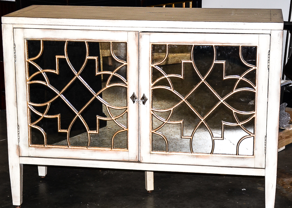 Hollywood Regency Style Entertainment Cabinet