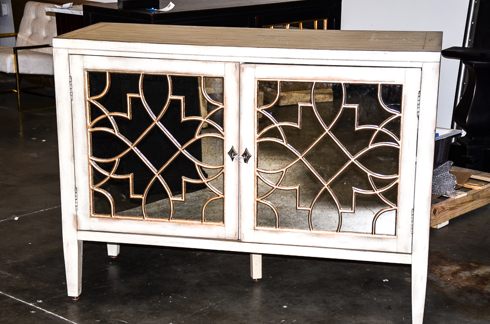 Hollywood Regency Style Entertainment Cabinet