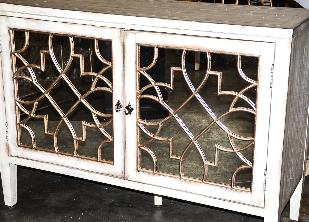 Hollywood Regency Style Entertainment Cabinet