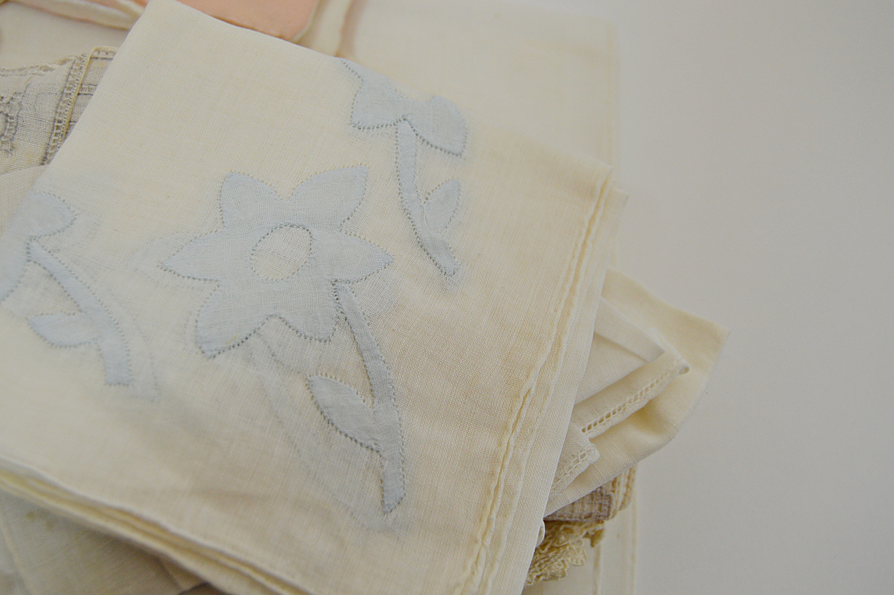 Vintage Embroidered Handkerchiefs