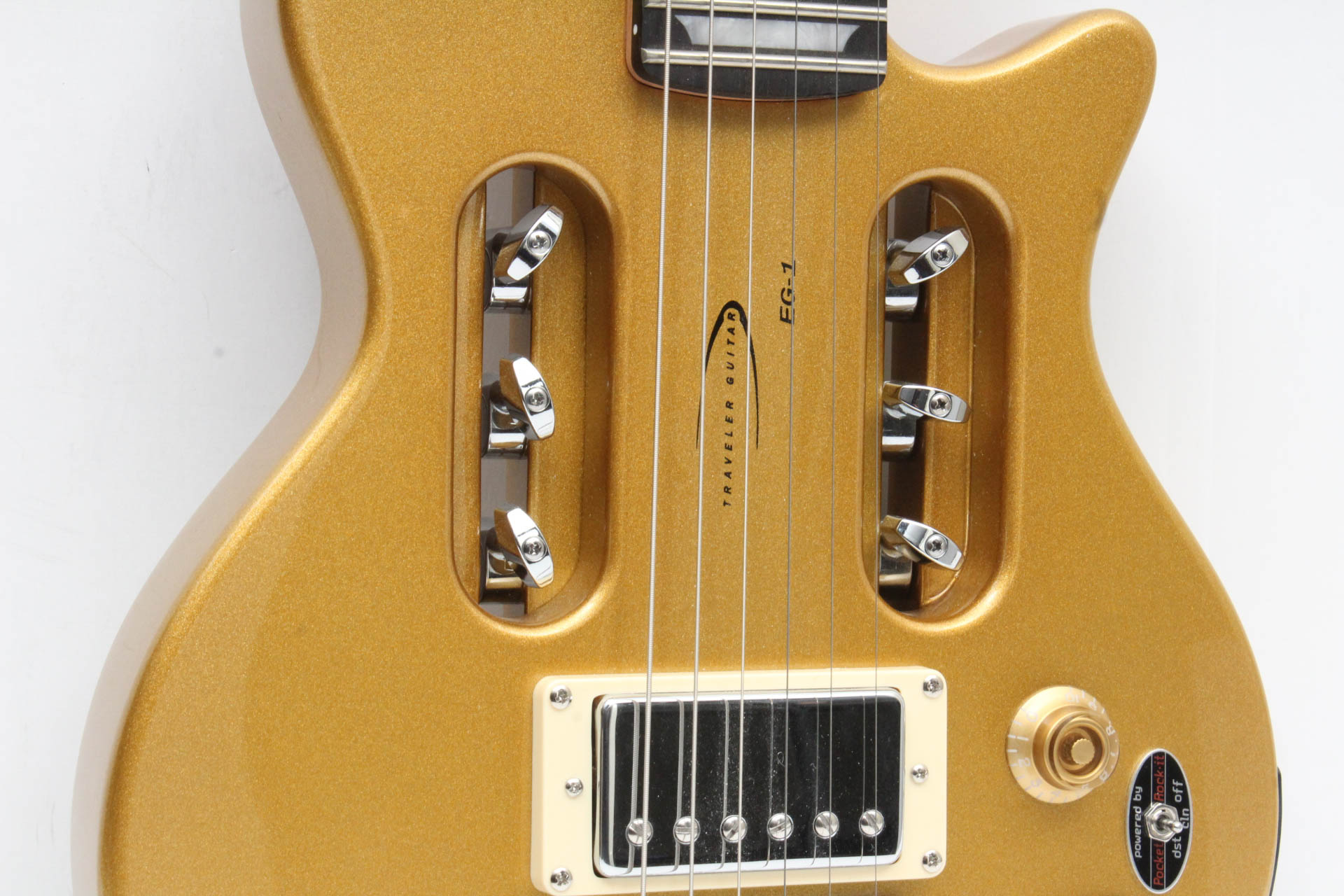 Traveler Guitar EG-1 Custom Electric Travel Guitar in Gold