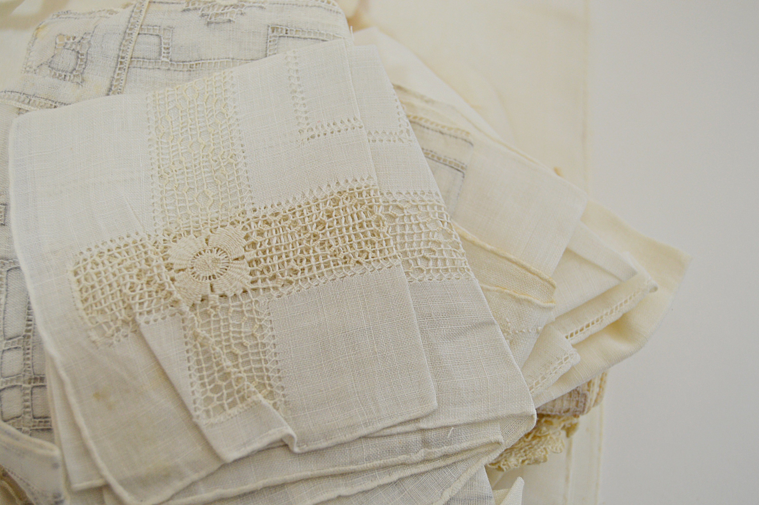 Vintage Embroidered Handkerchiefs