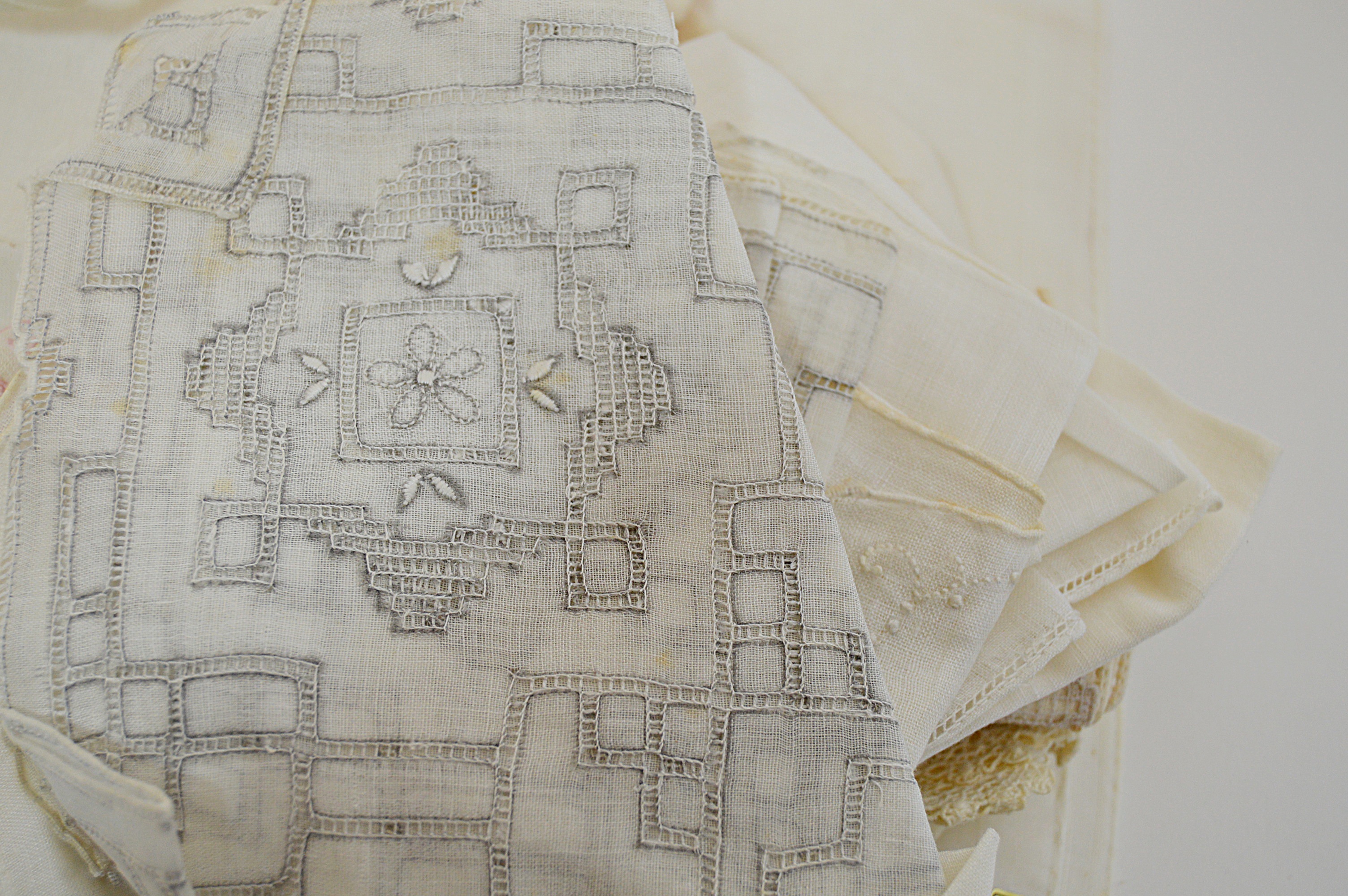Vintage Embroidered Handkerchiefs