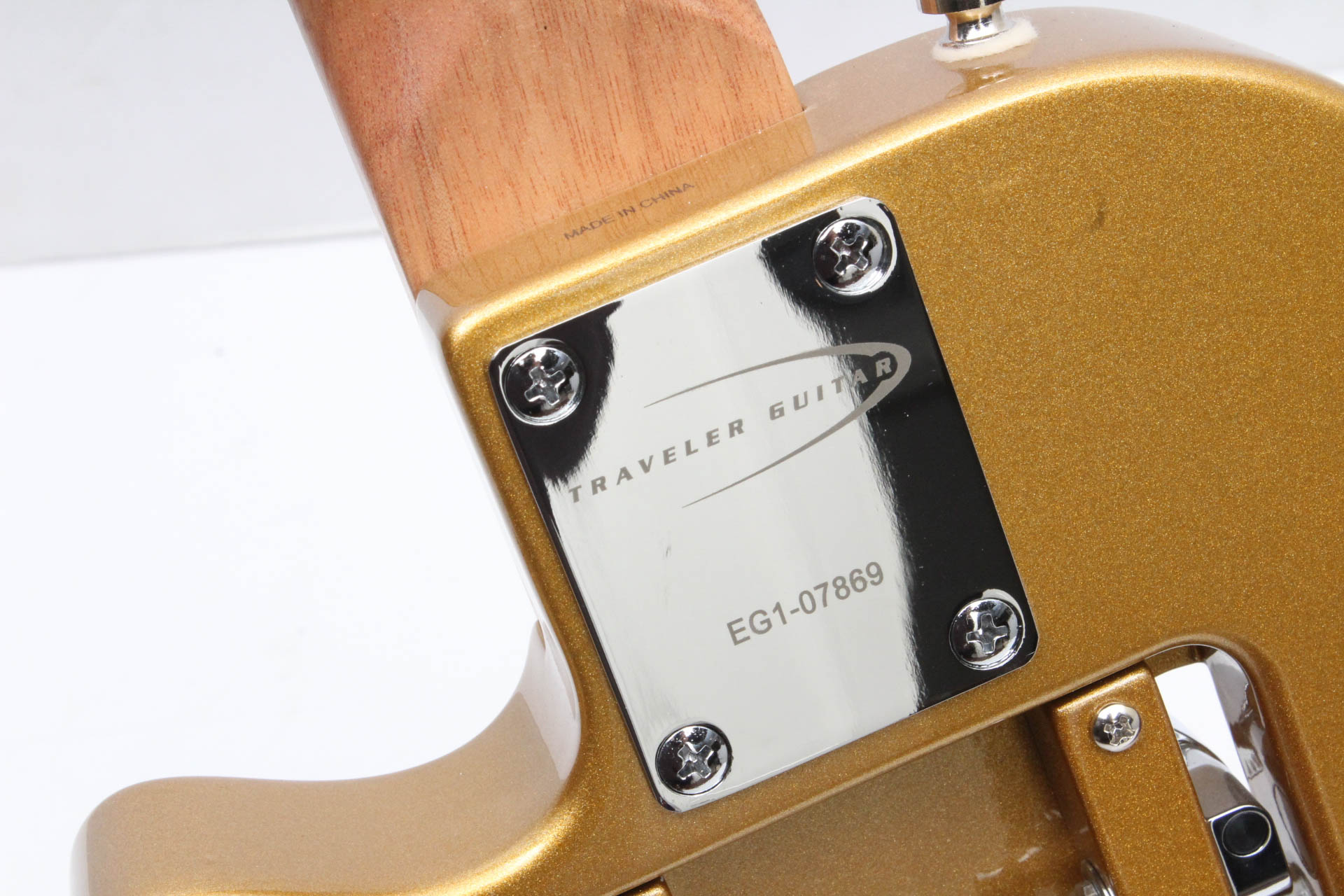 Traveler Guitar EG-1 Custom Electric Travel Guitar in Gold