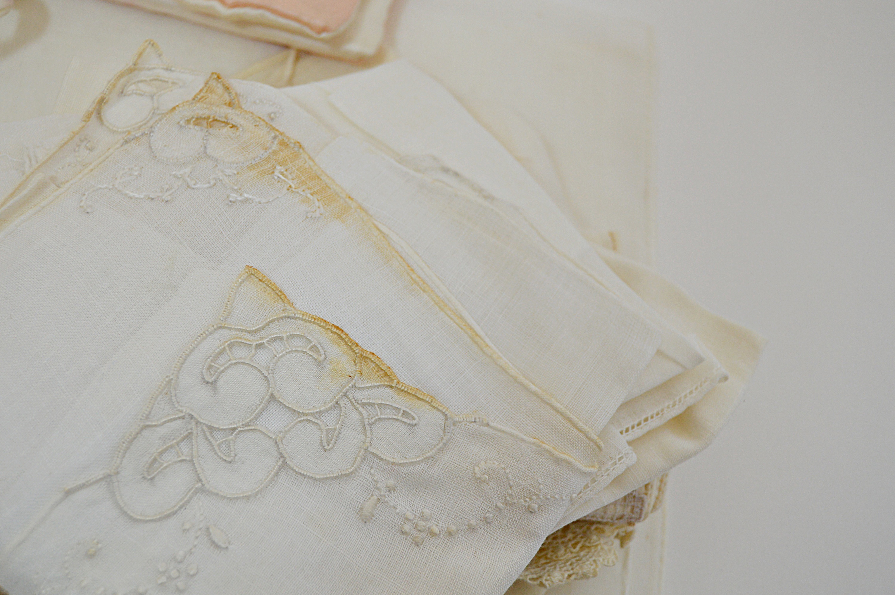 Vintage Embroidered Handkerchiefs