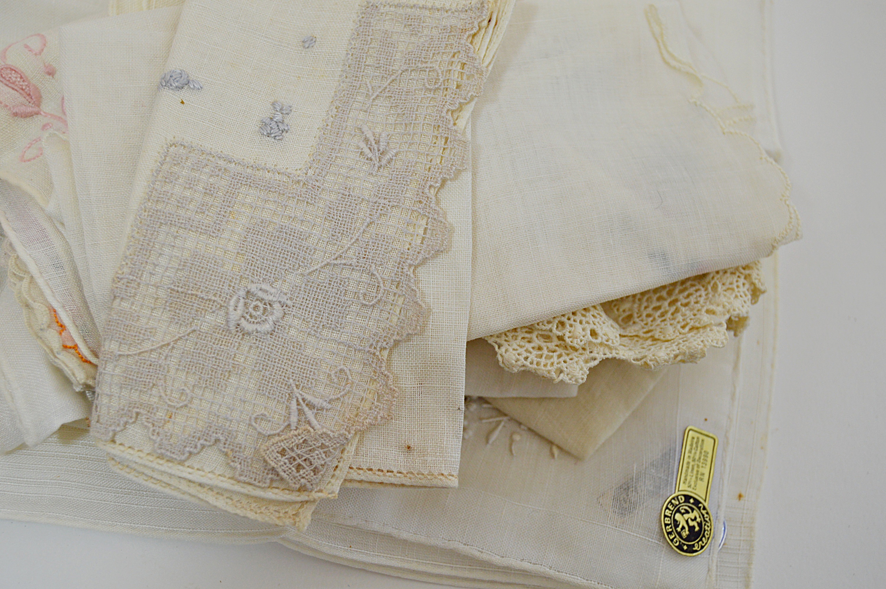 Vintage Embroidered Handkerchiefs