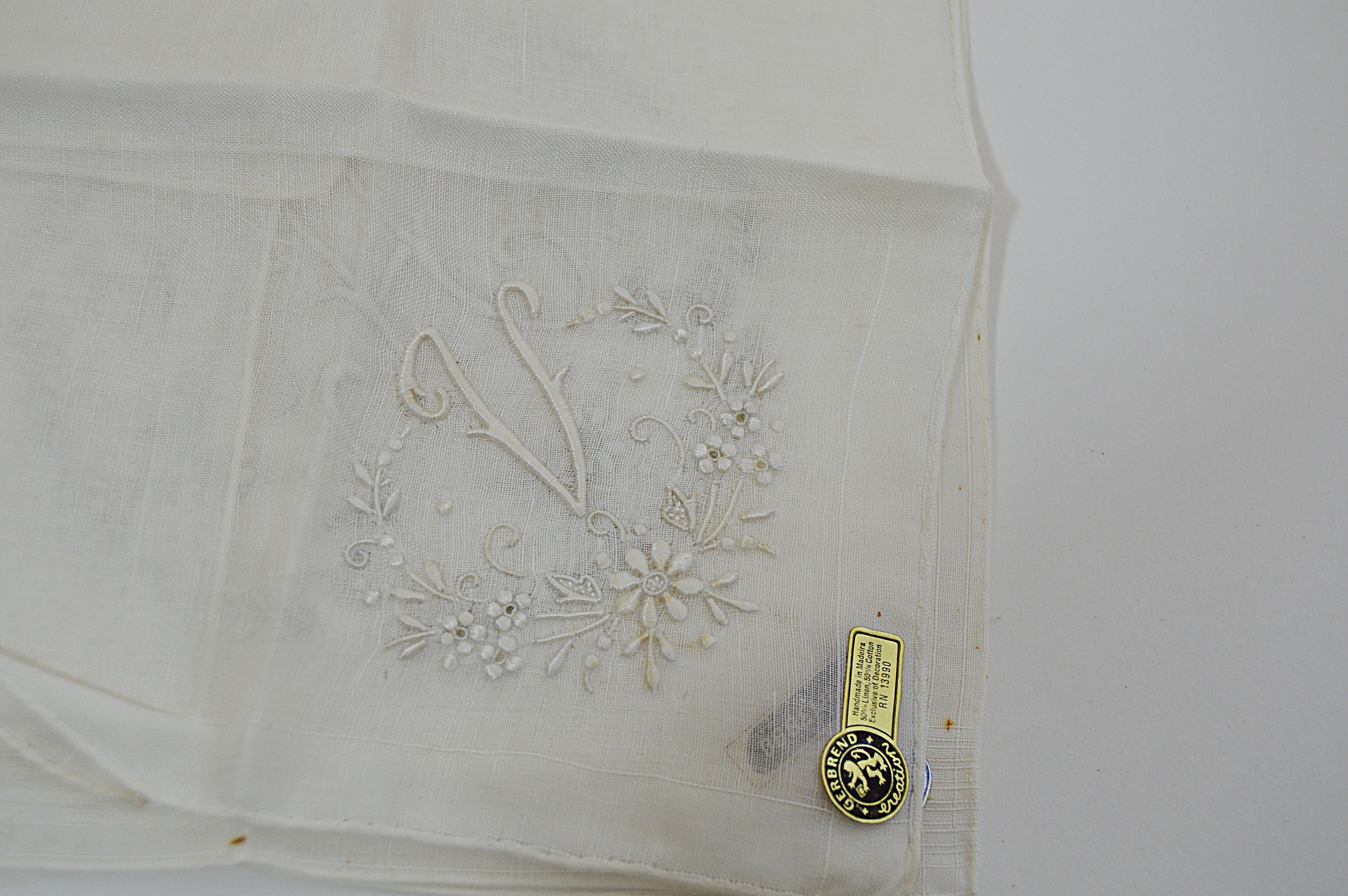 Vintage Embroidered Handkerchiefs