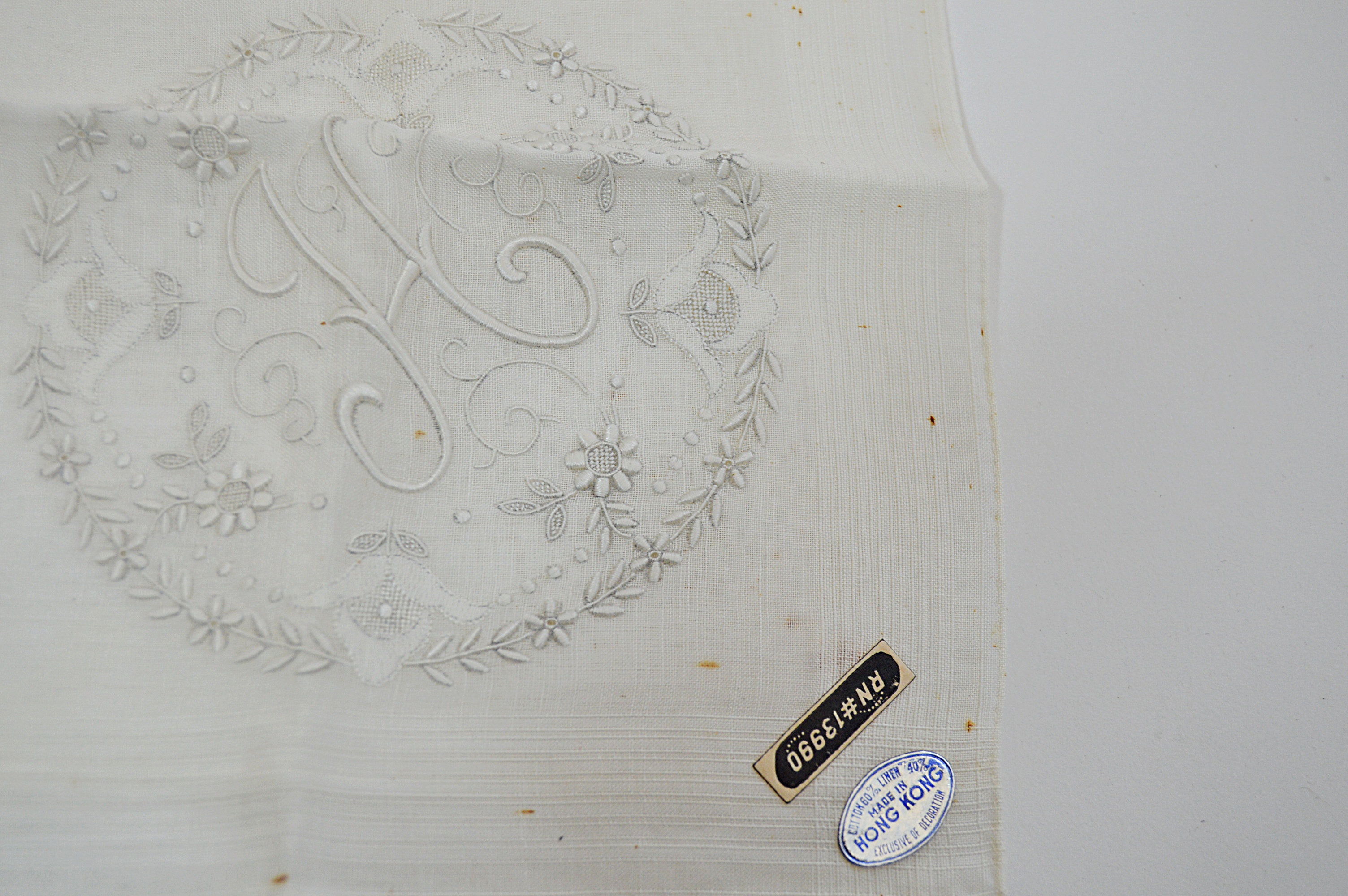 Vintage Embroidered Handkerchiefs