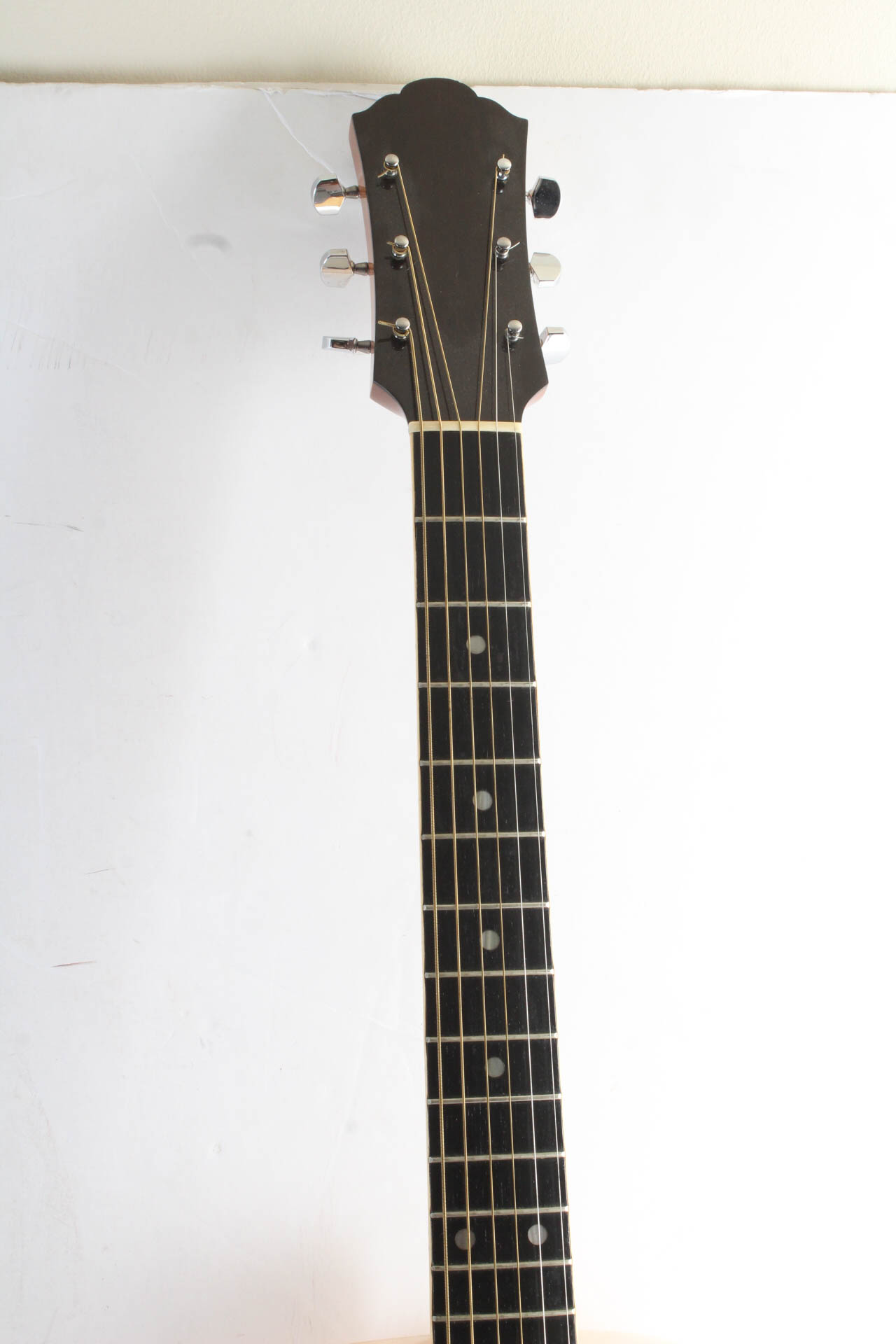 Acoustic Guitar with Mother of Pearl Inlay