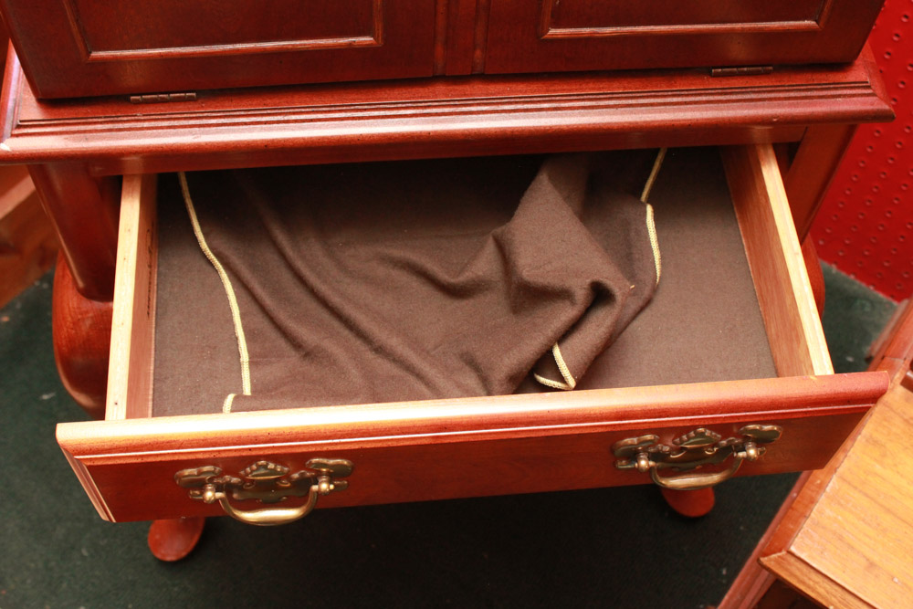 Queen Anne Style Silverware Chest