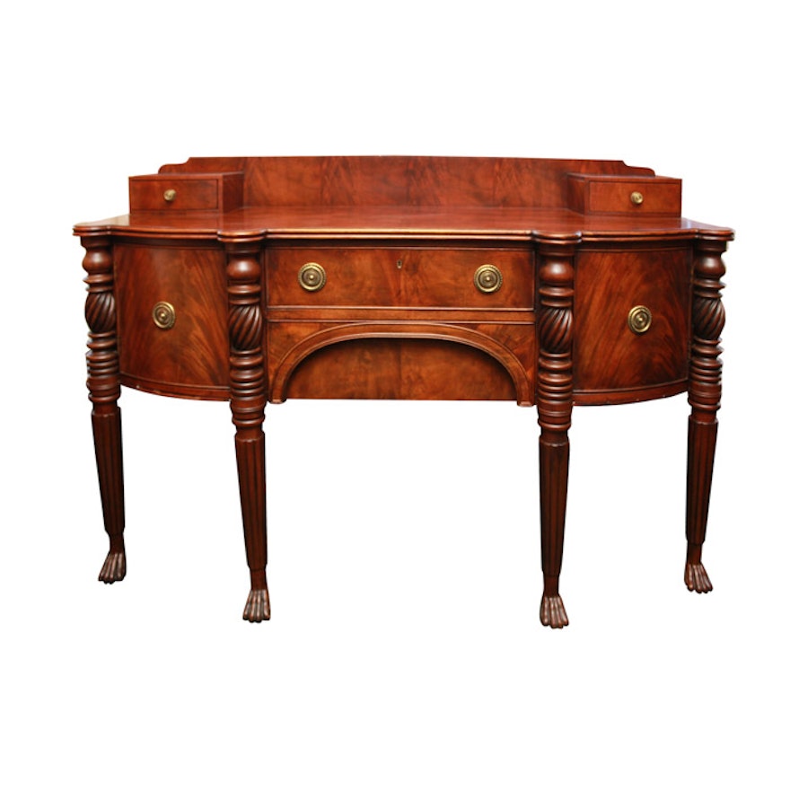 Empire Style Flame Mahogany Sideboard by Henredon