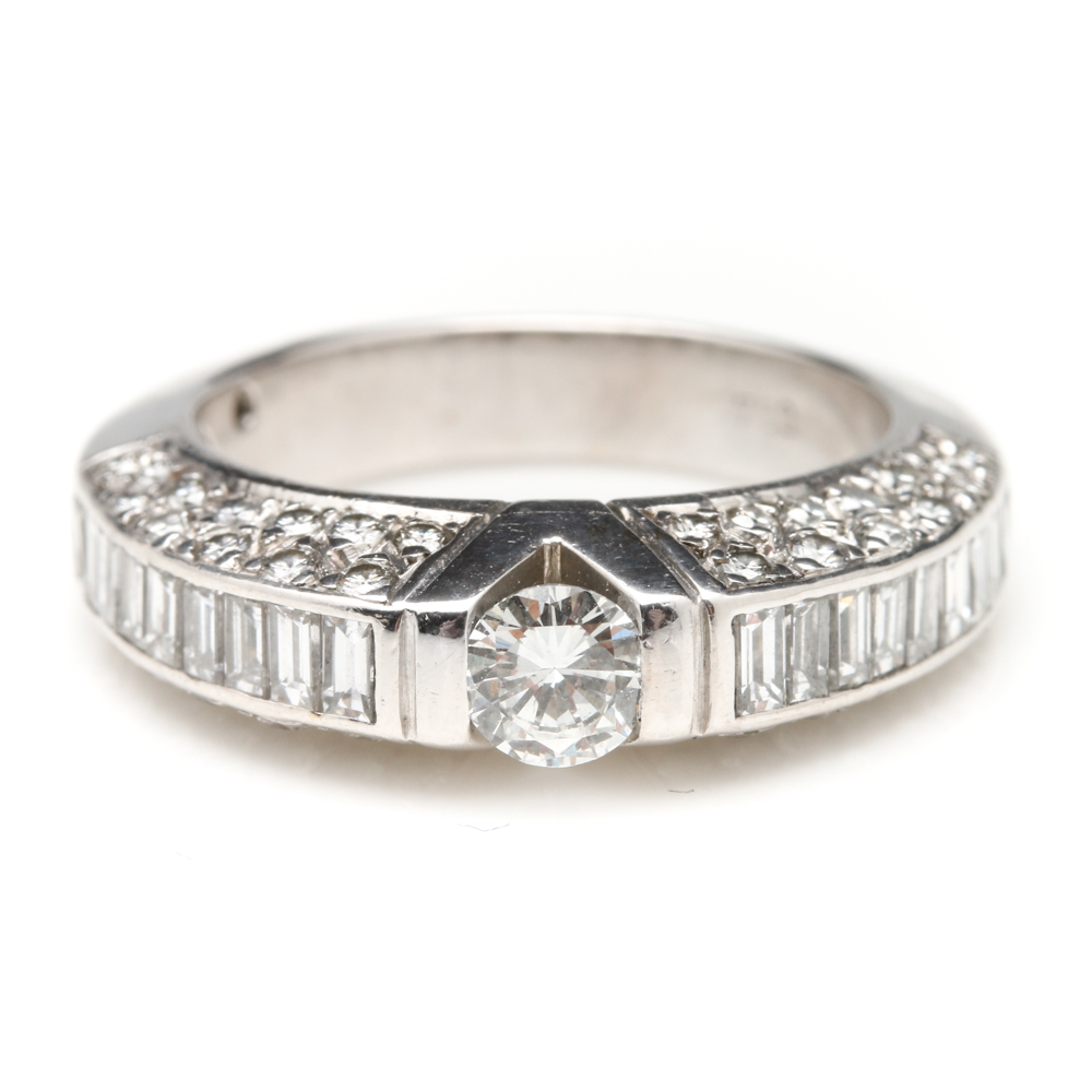 18K White Gold 1.97 CTW Diamond Ring