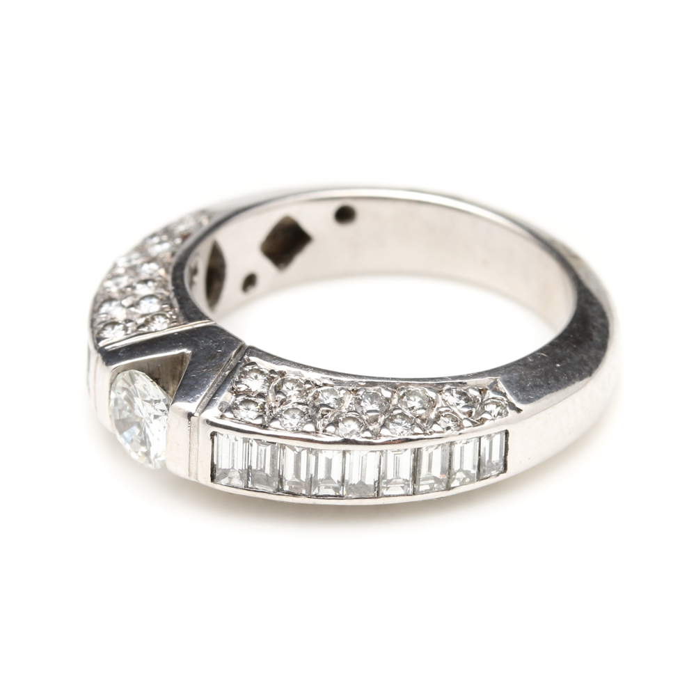 18K White Gold 1.97 CTW Diamond Ring