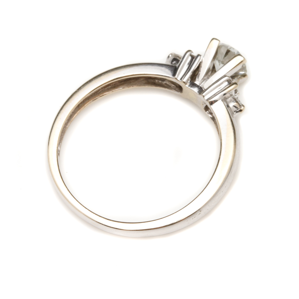 14K White Gold Diamond Ring