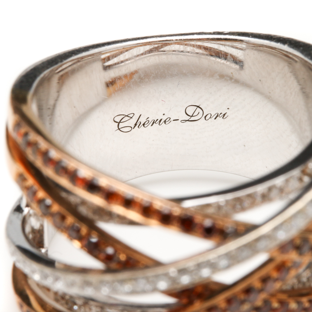 Chérie-Dori 18K White Gold 0.95 CTW Diamond Ring