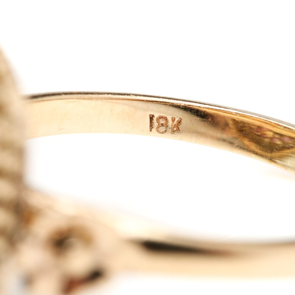 14K Yellow Gold Ruby Princess Harem Style Ring