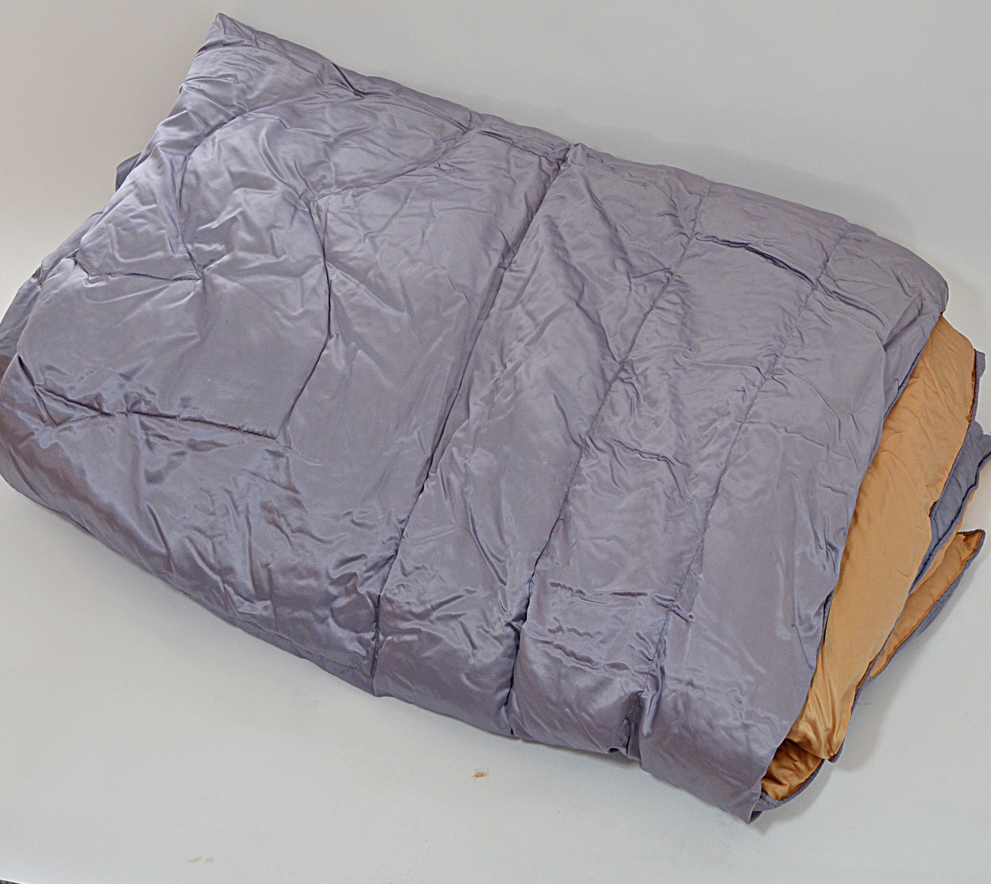 Vintage Down-Filled Satin Coverlet