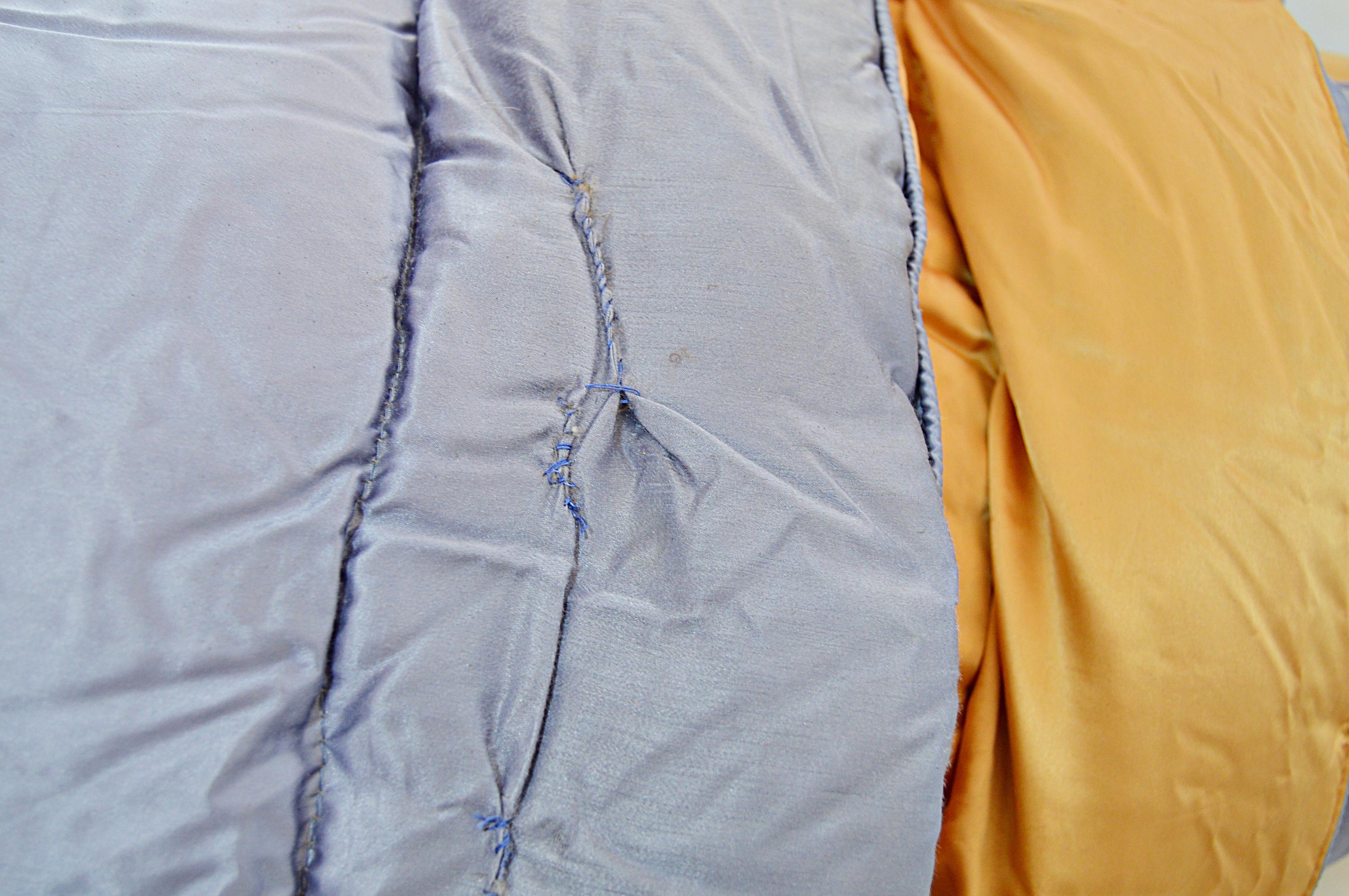Vintage Down-Filled Satin Coverlet