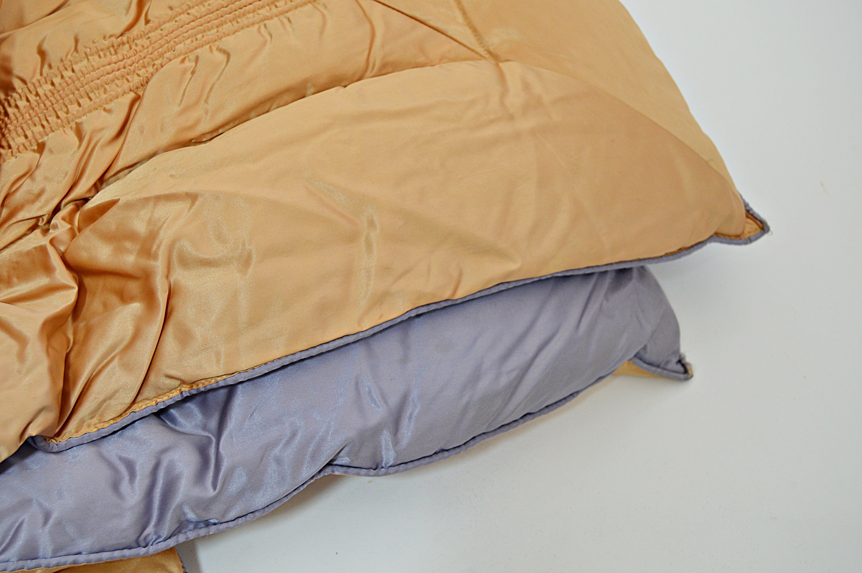 Vintage Down-Filled Satin Coverlet