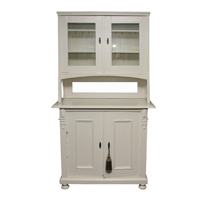 White Painted Kitchen Hutch