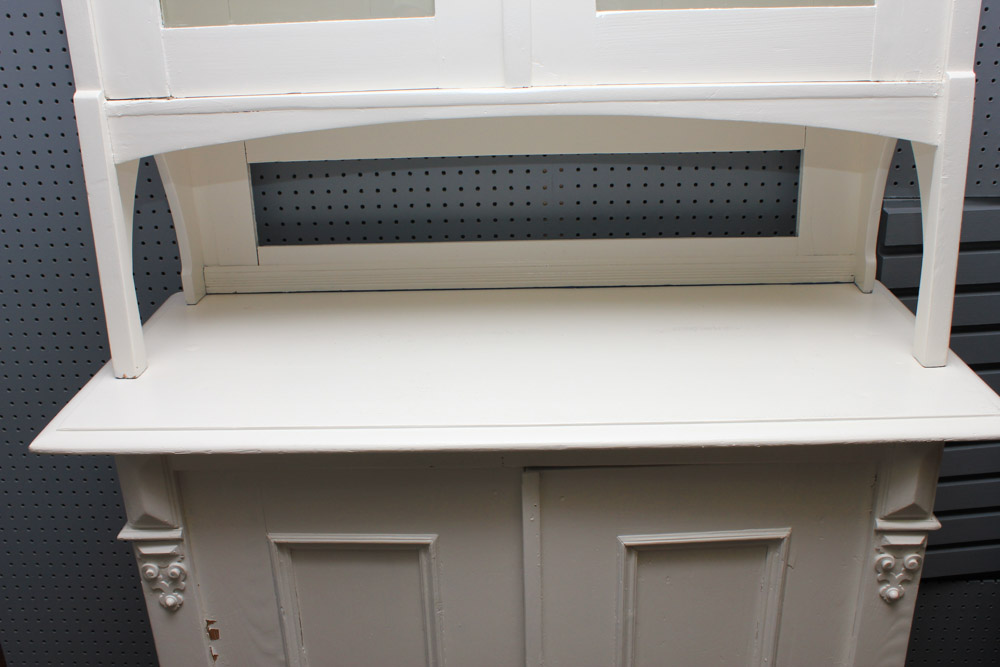 White Painted Kitchen Hutch