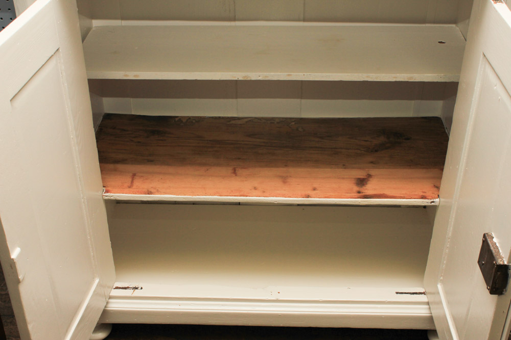 White Painted Kitchen Hutch