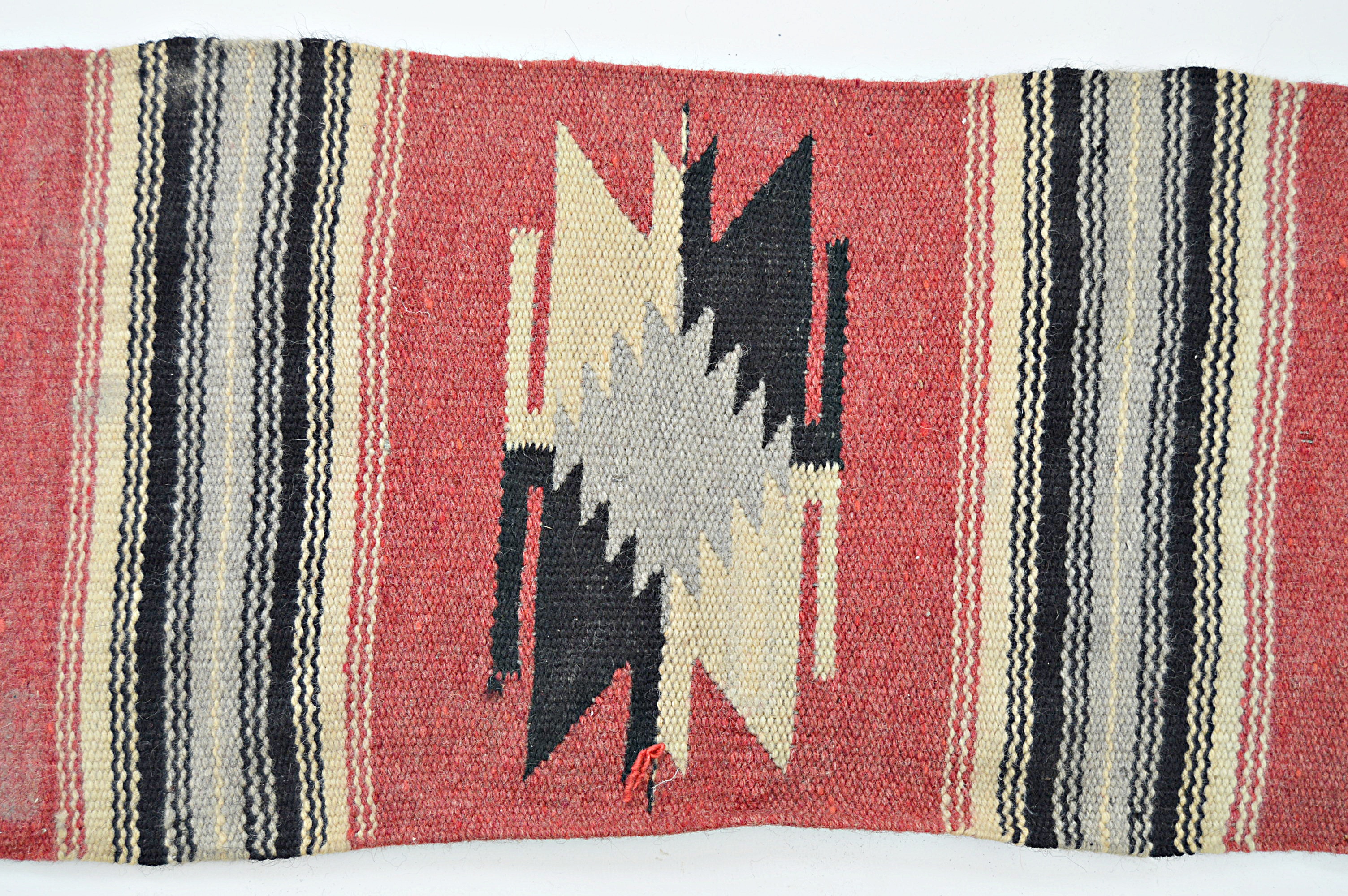 Vintage Native American Style Handwoven Woolen Textile