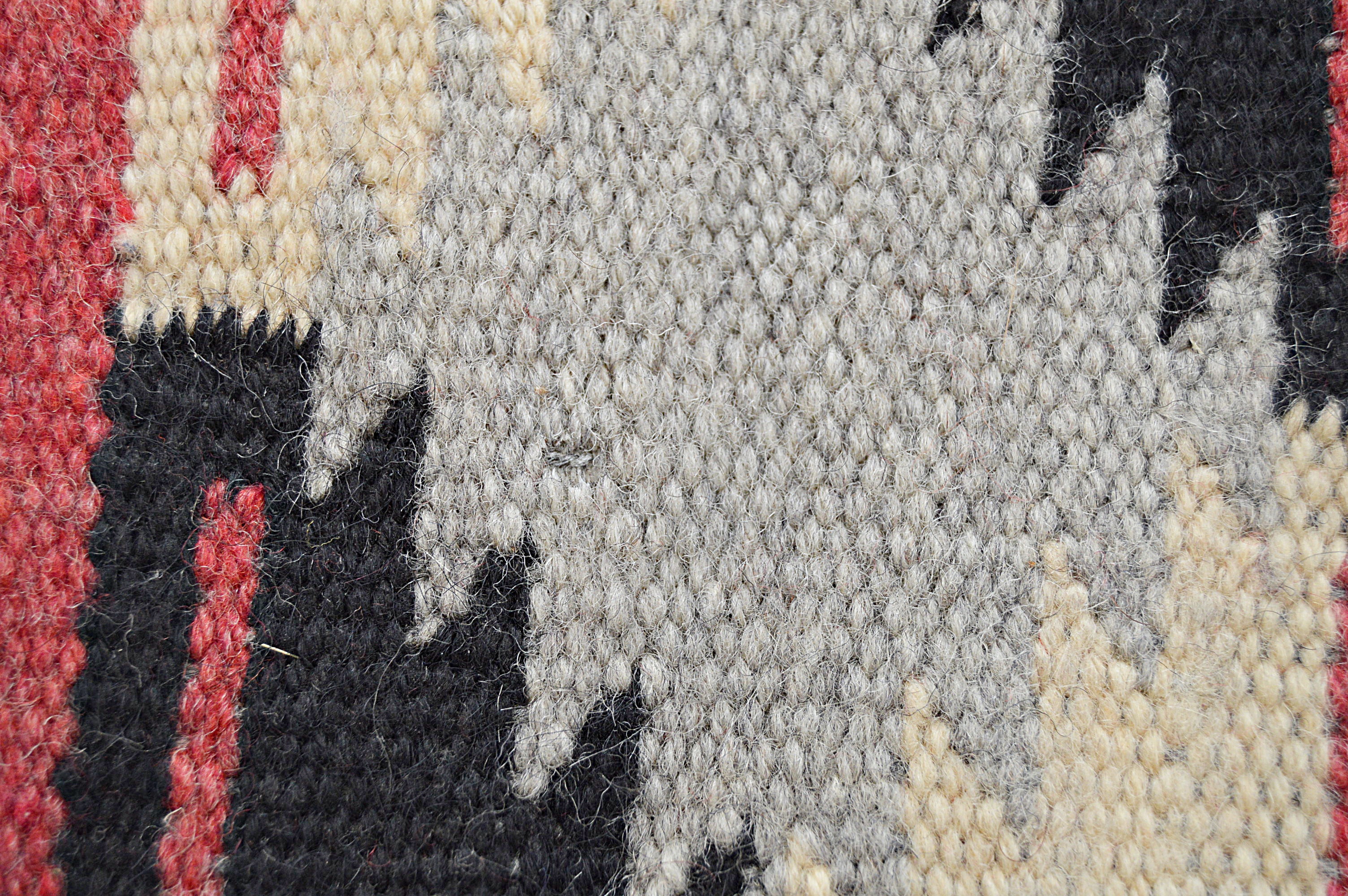 Vintage Native American Style Handwoven Woolen Textile