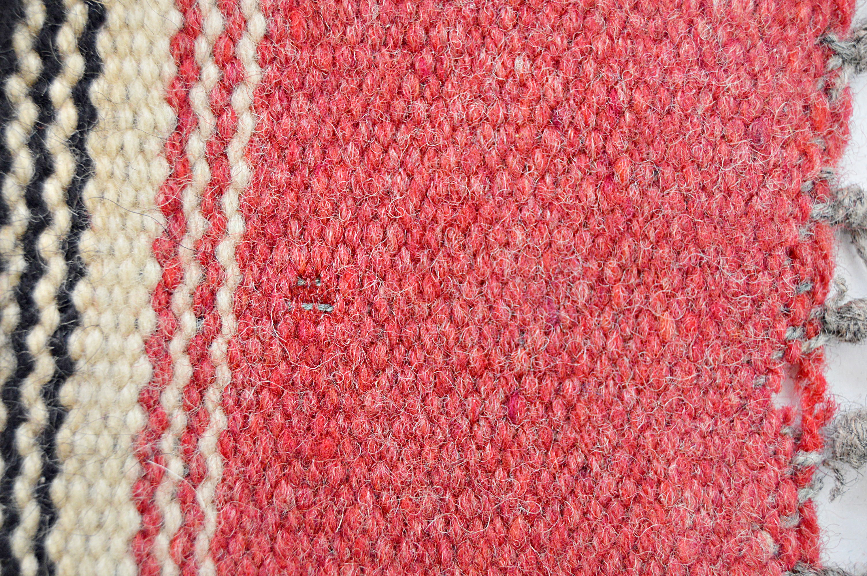 Vintage Native American Style Handwoven Woolen Textile