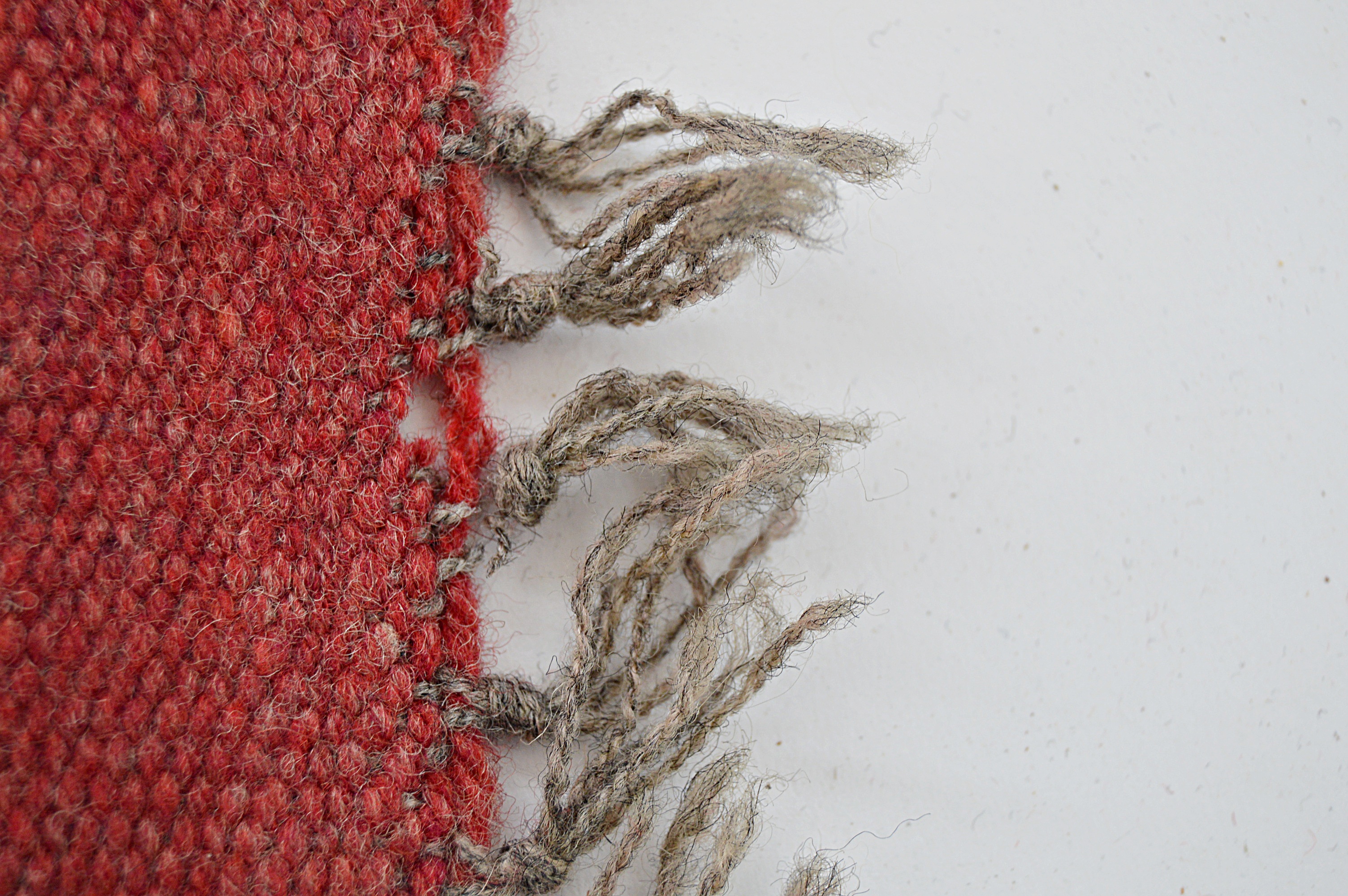 Vintage Native American Style Handwoven Woolen Textile