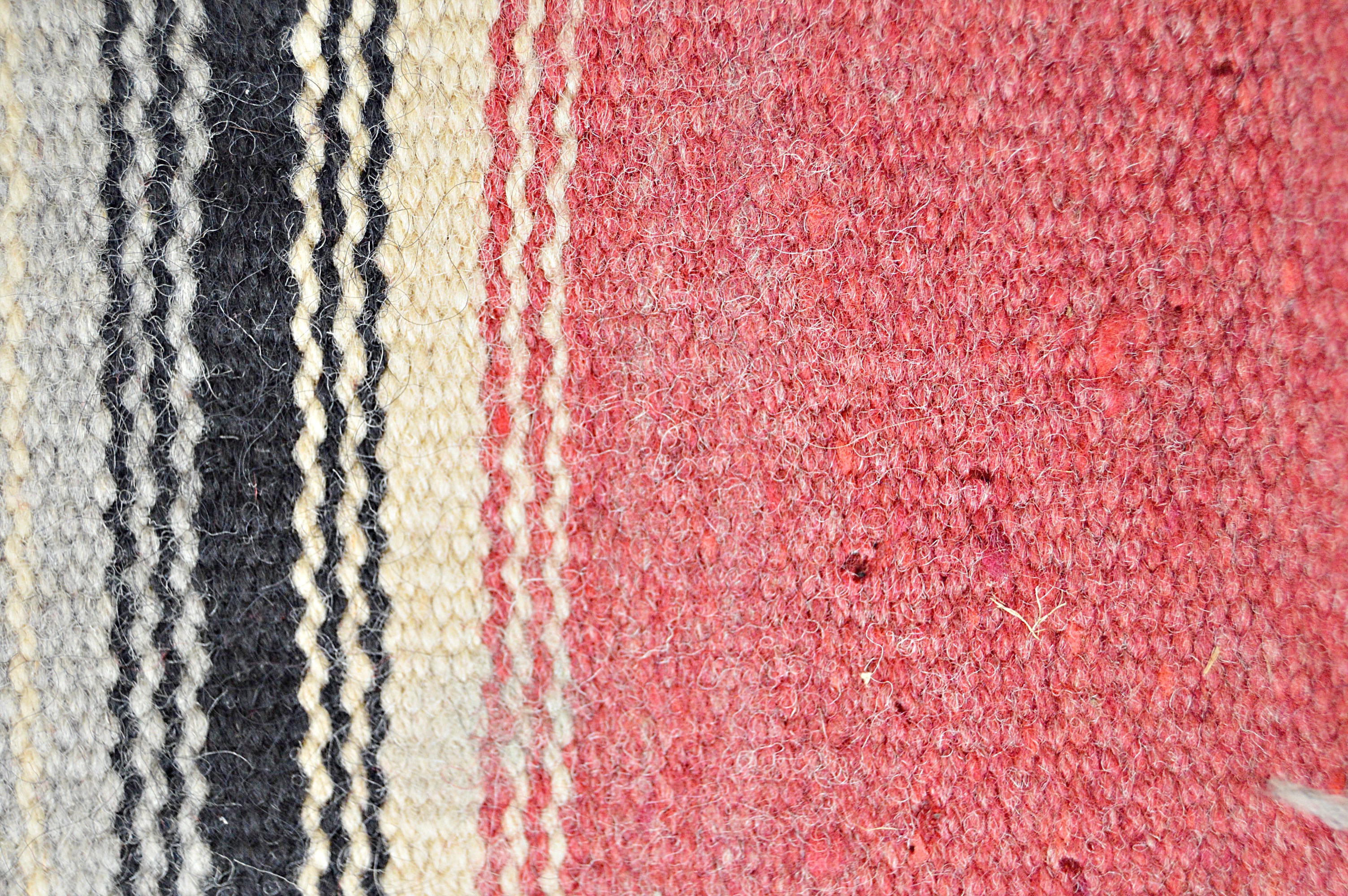 Vintage Native American Style Handwoven Woolen Textile