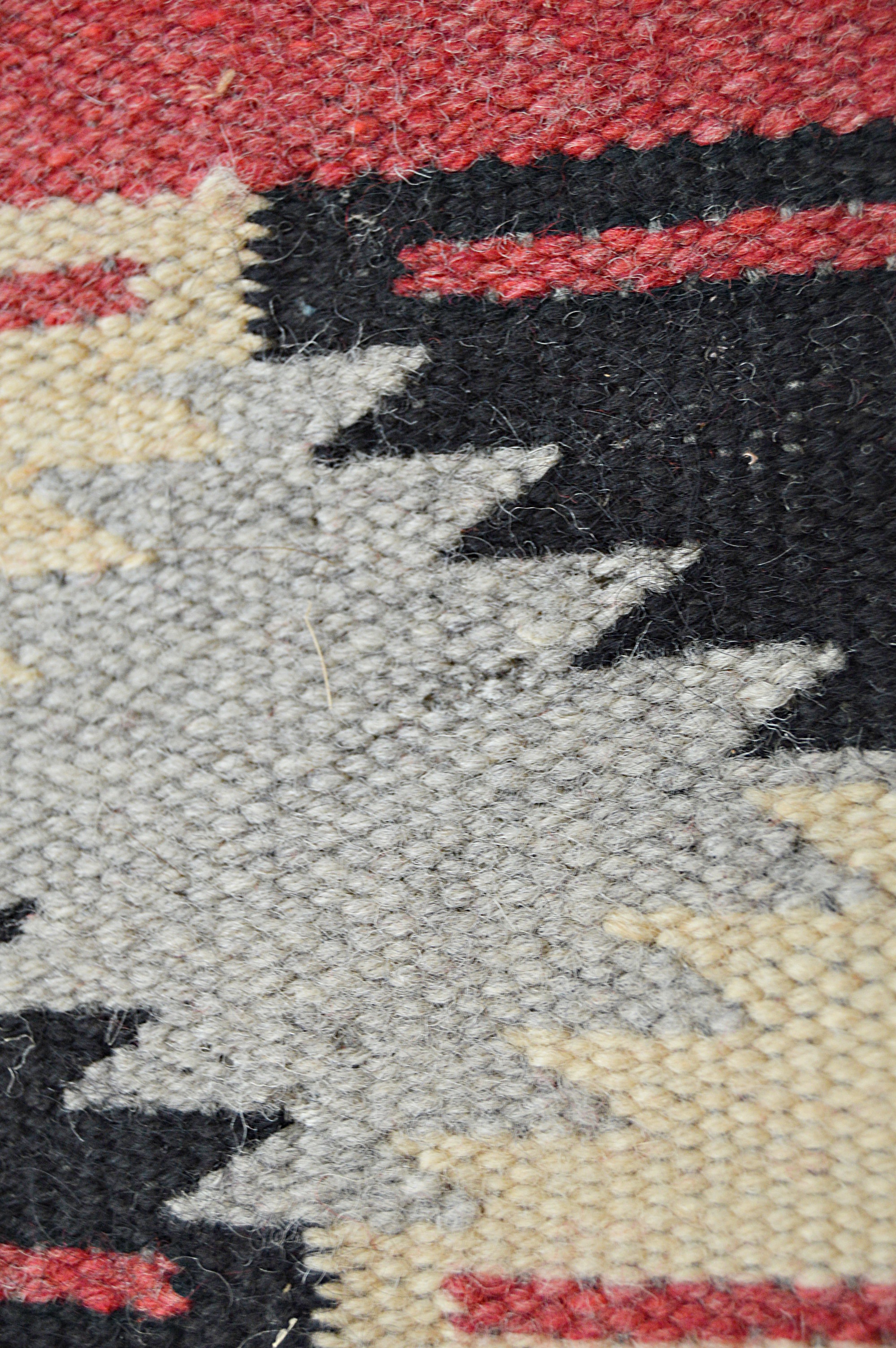 Vintage Native American Style Handwoven Woolen Textile