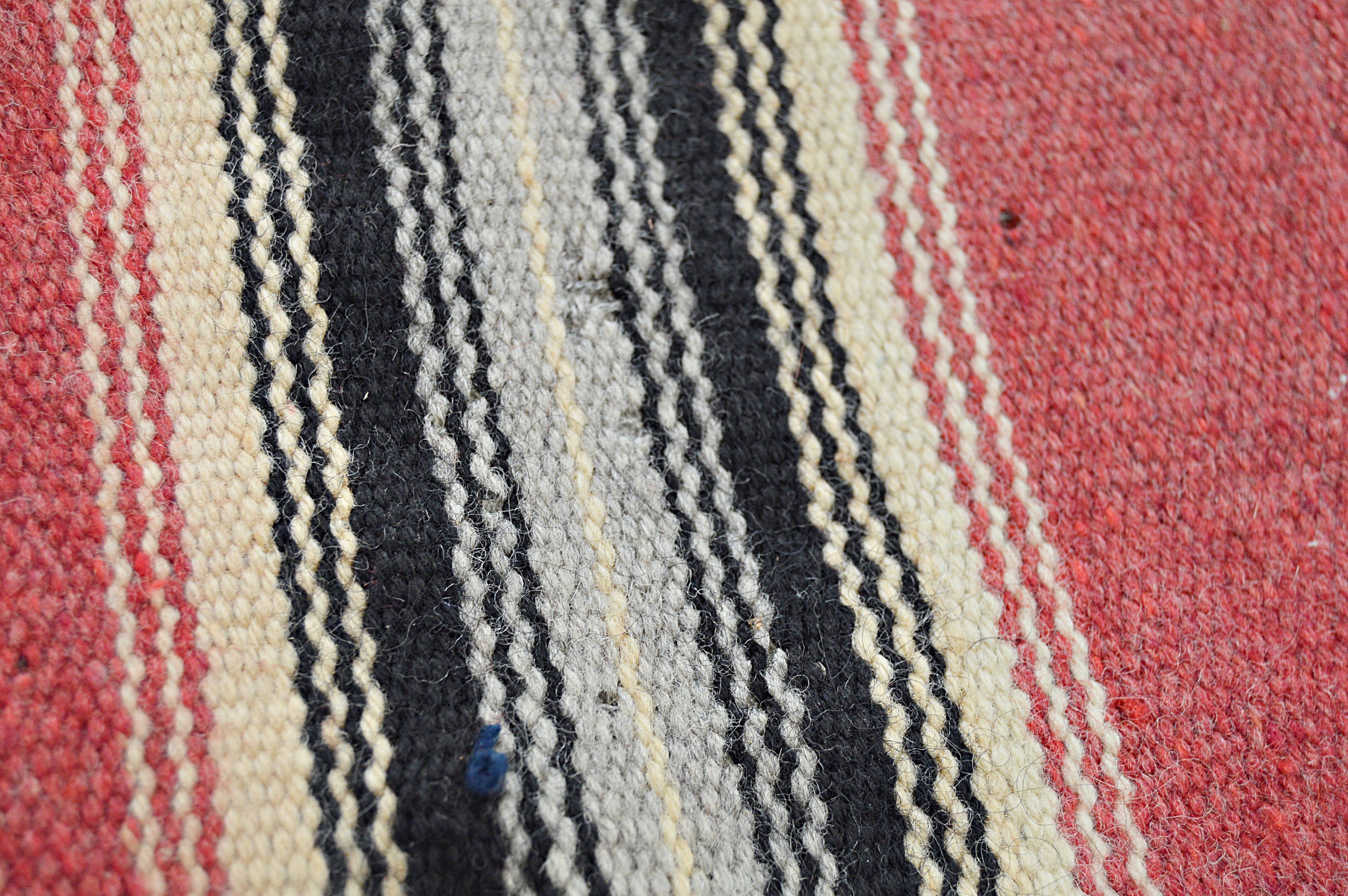 Vintage Native American Style Handwoven Woolen Textile
