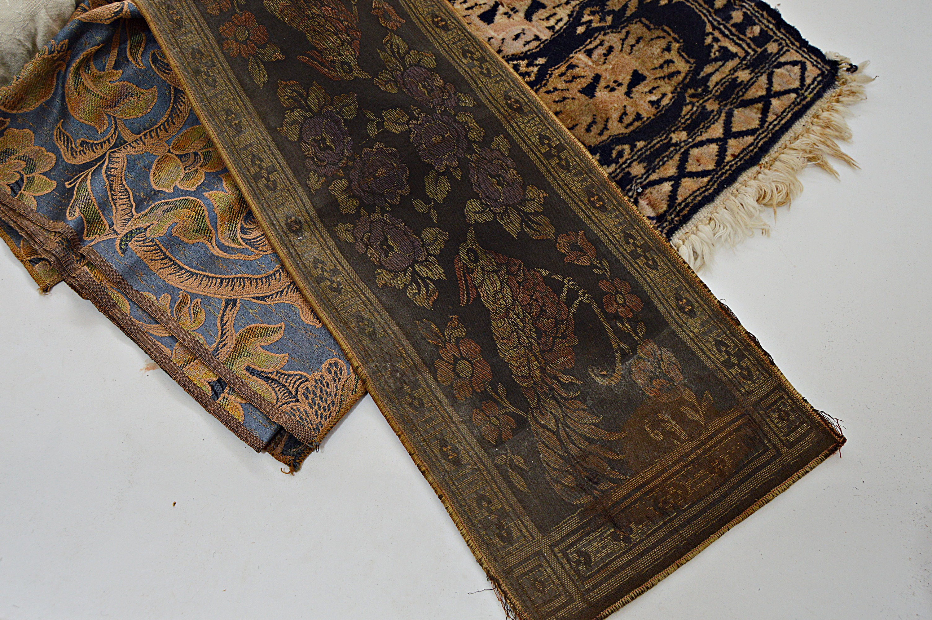 Vintage Textiles with Handwoven Persian Rug