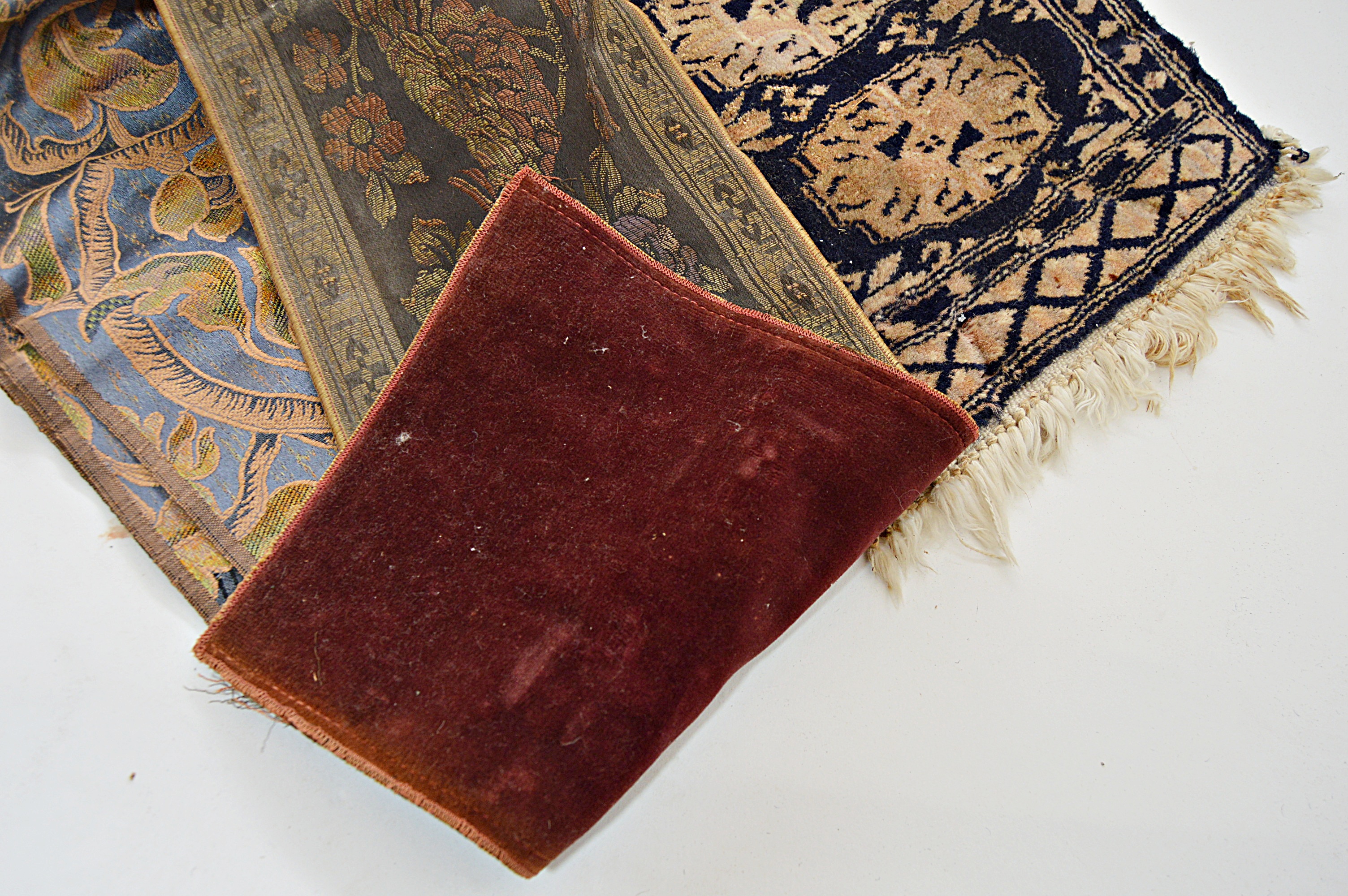 Vintage Textiles with Handwoven Persian Rug