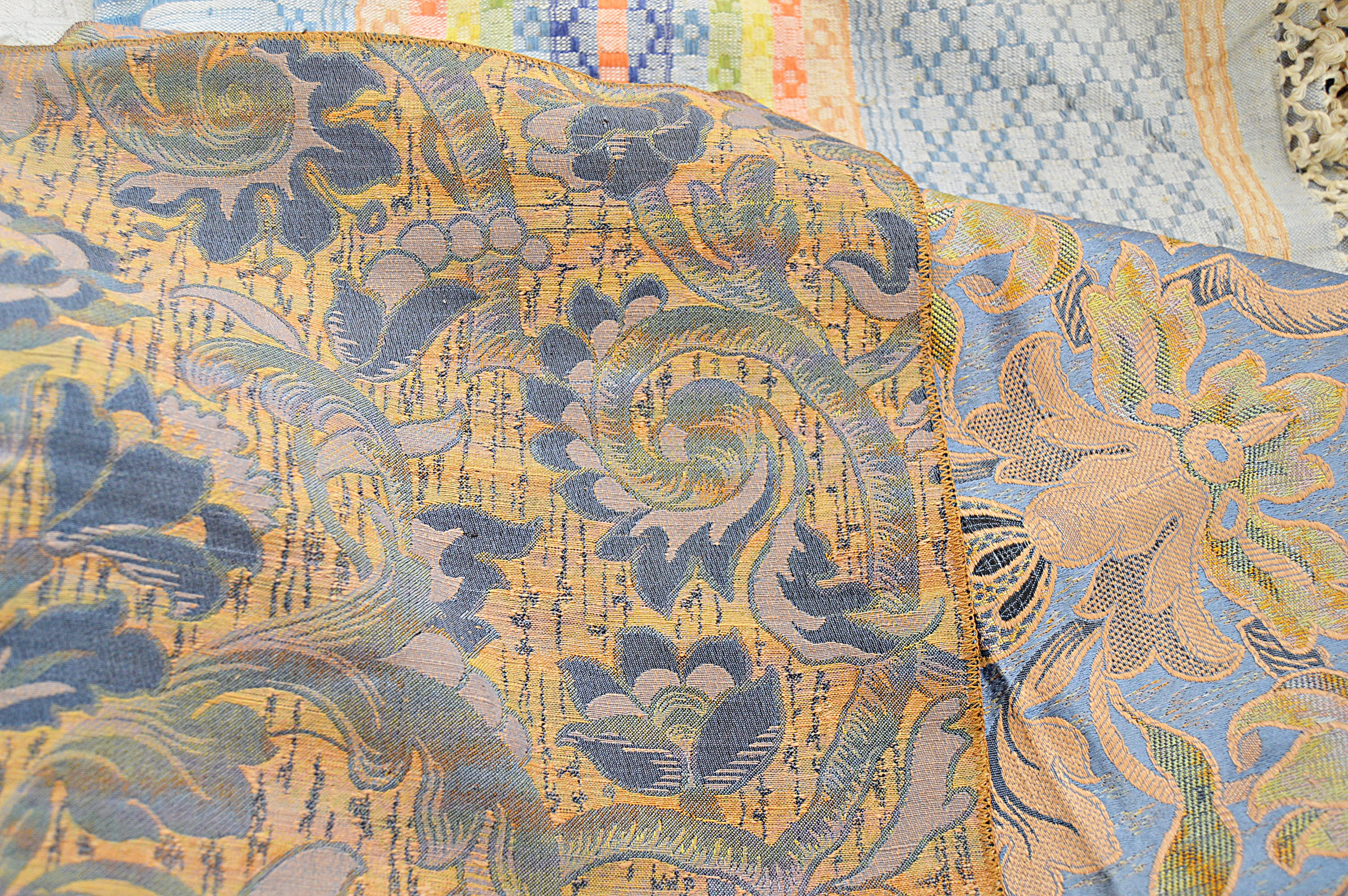 Vintage Textiles with Handwoven Persian Rug