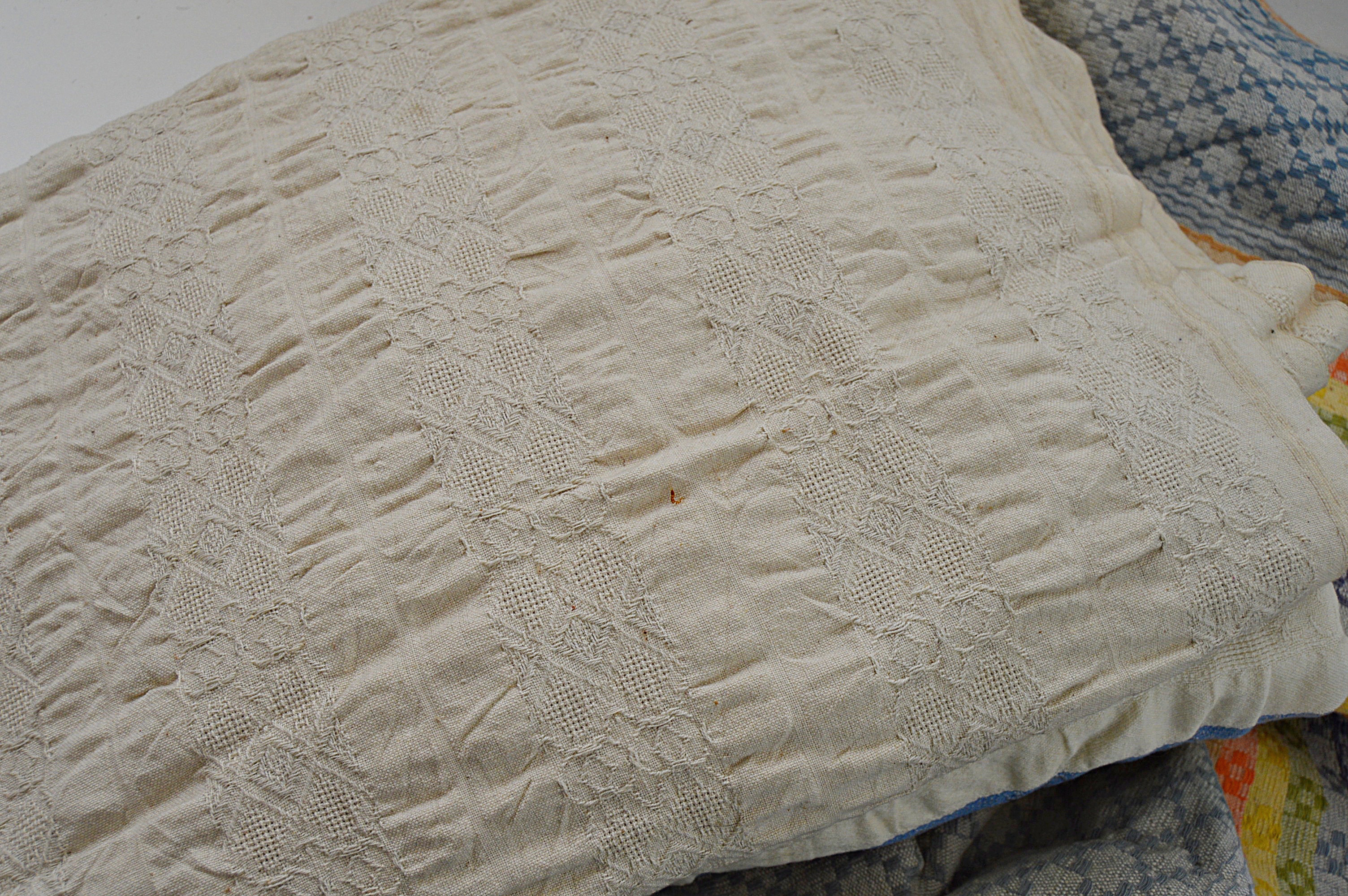 Vintage Textiles with Handwoven Persian Rug