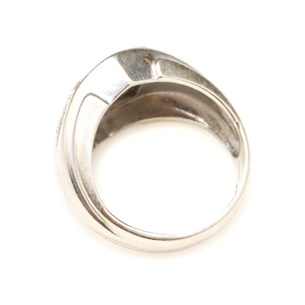 TRU-BLU 14K White Gold Diamond Ring